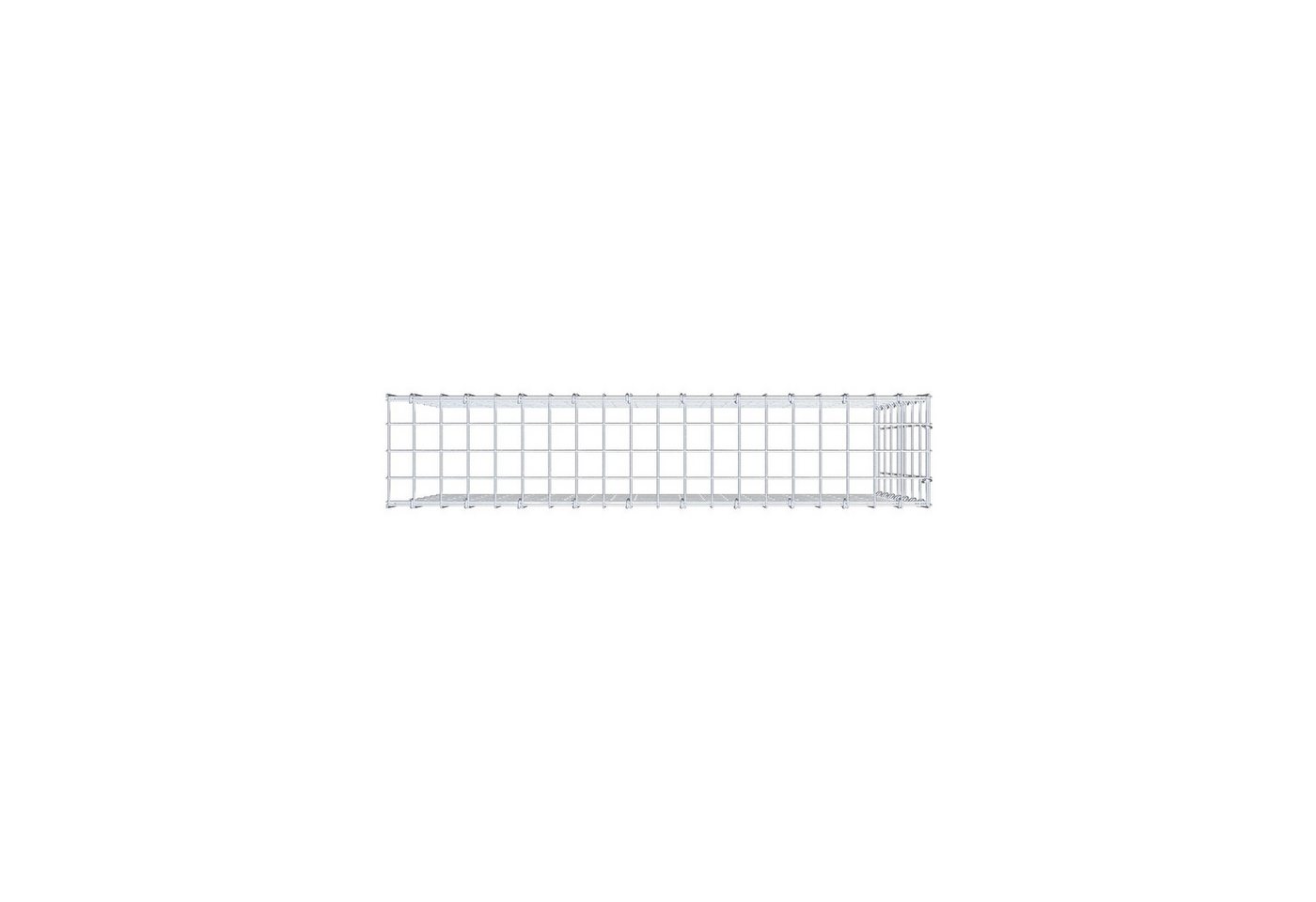 Thumbnail - Gabiona Gabionenzaun Anbaugabione Typ 4 100 cm x 70 cm x 20 cm (L x H x T), Maschenweite 5, (Anbaugabione Typ 4 100 cm x...