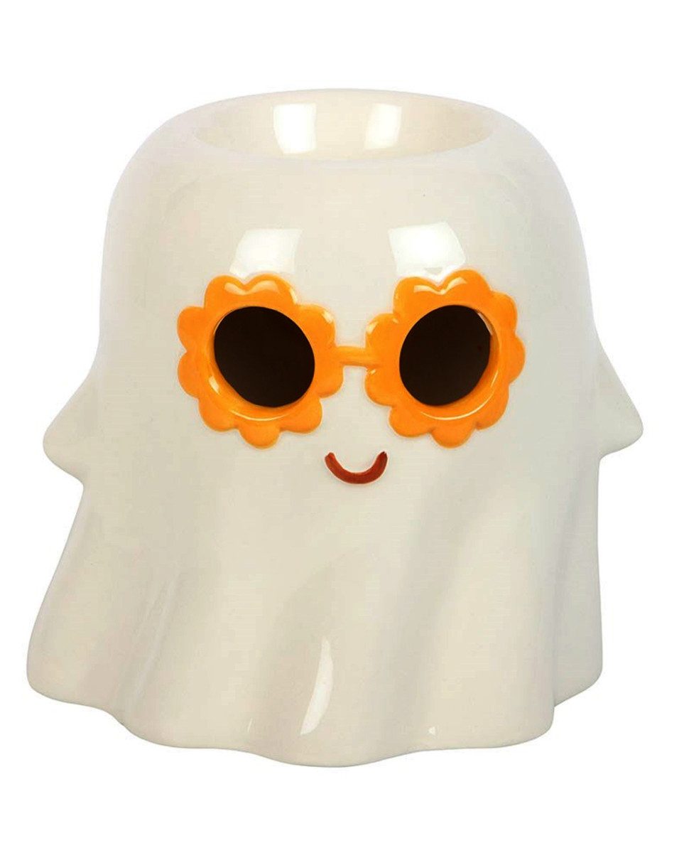 Horror-Shop Dekofigur Groovy Halloween Geist als Duftöl & Wachs Halter