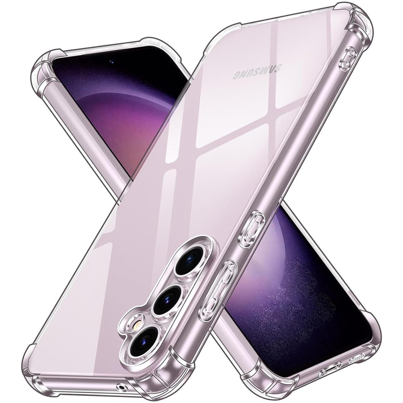 CoolGadget Handyhülle Anti Shock Rugged Case für Samsung Galaxy S23 FE 6,4 Zoll, Slim Cover mit Kantenschutz Schutzhülle für Samsung S23 FE 5G Hülle