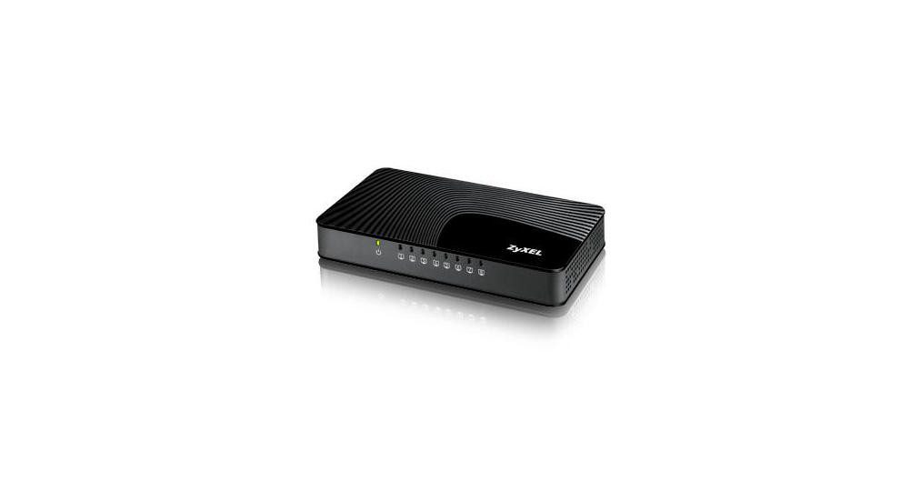 Zyxel GS-108SV2 8-Port Desktop Gigabit Ethernet Media Sw Netzwerk-Switch
