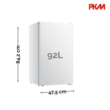 PKM Vollraumkühlschrank KS94E, 84,2 cm hoch, 47,5 cm breit, regelbares Thermostat, 2 Liter Flaschenfach, wechselbarer Türanschlag