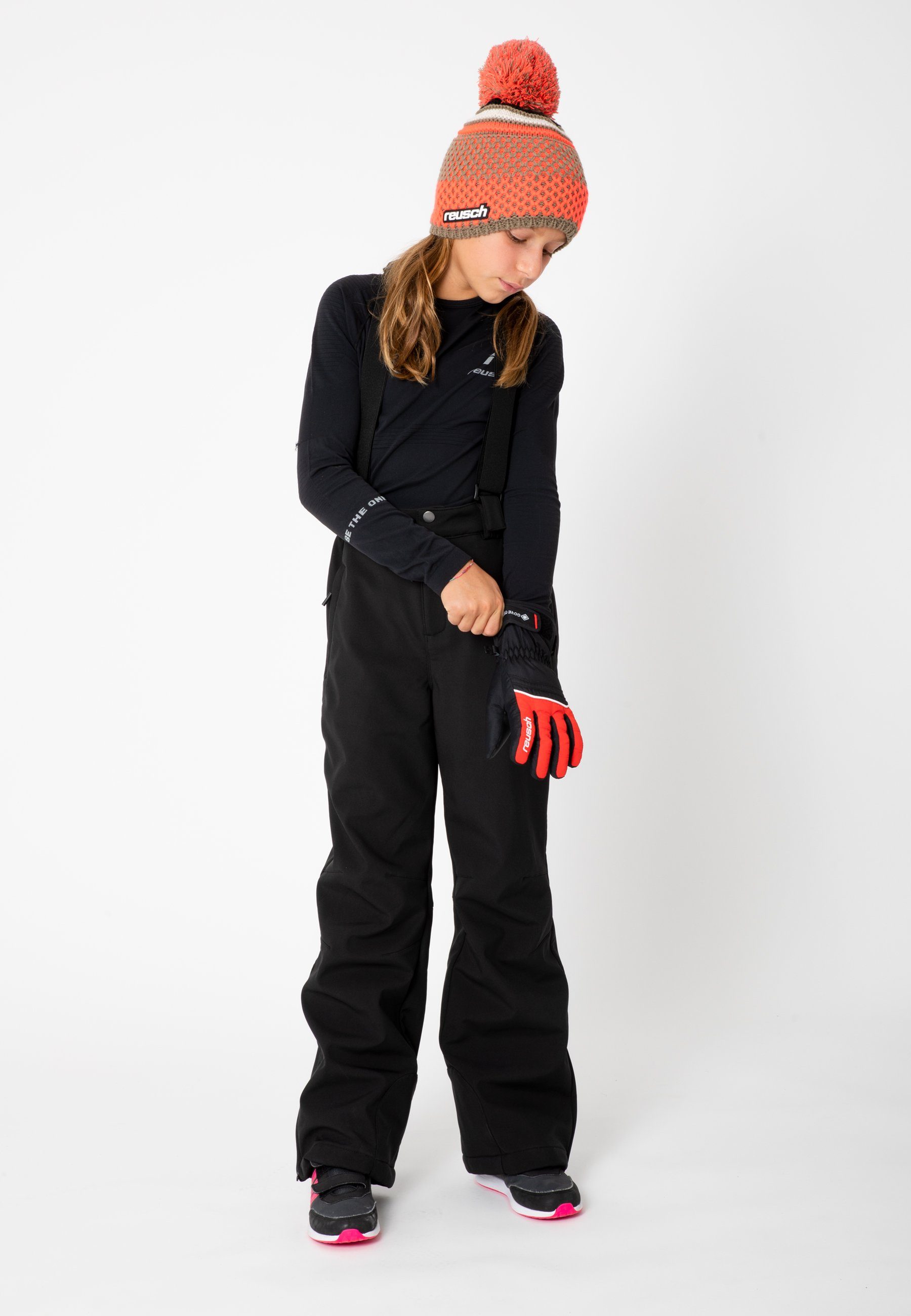 Funktionsmembran wasserdichter rot-schwarz Skihandschuhe GORE-TEX mit Reusch Teddy