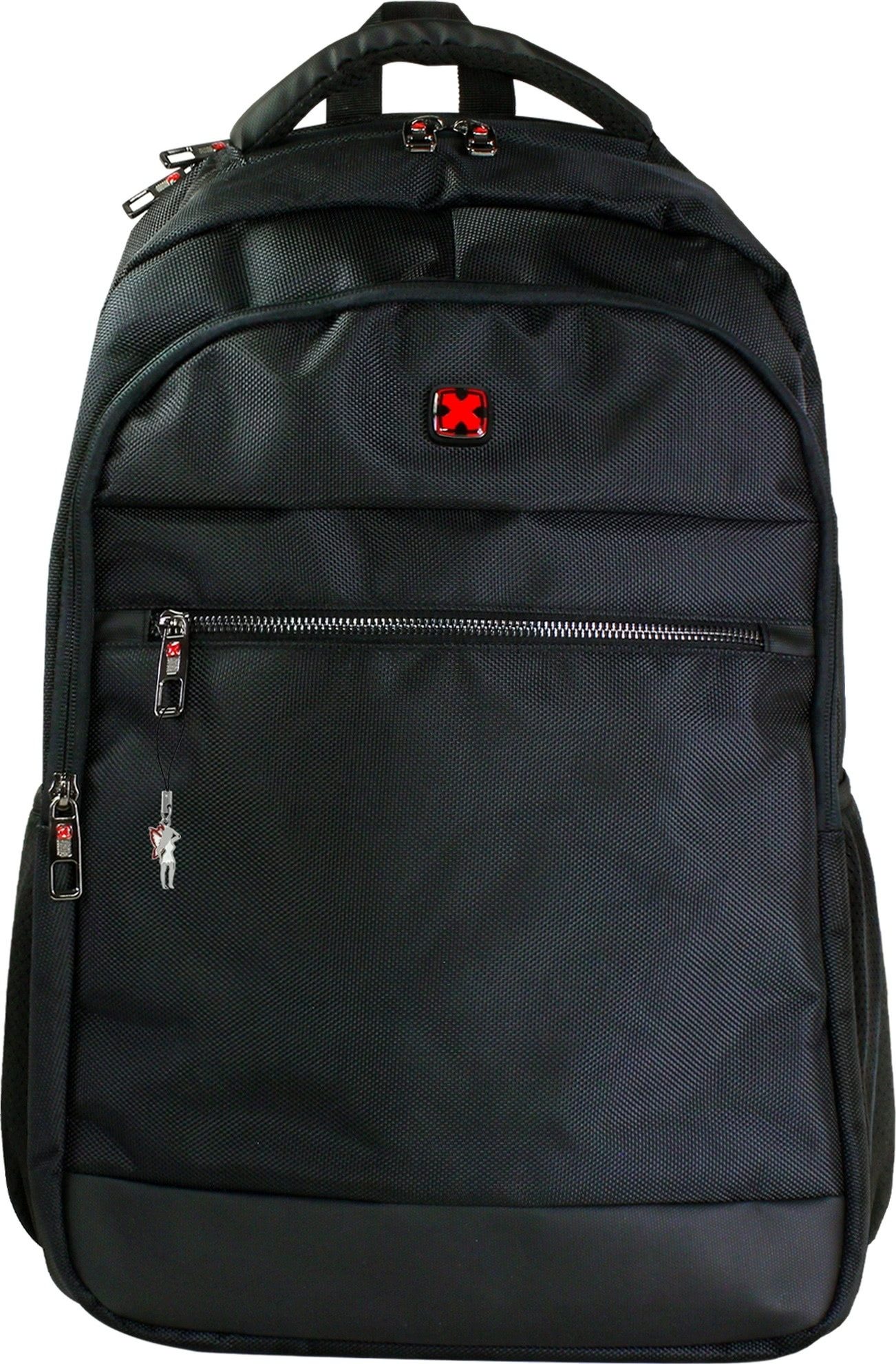 Travel N Meet Reisetasche Travel N Meet Laptoprucksack Polyester (Businessrucksack), Herren Business-, Freizeitrucksack Polyester, schwarz ca. 48cm hoch