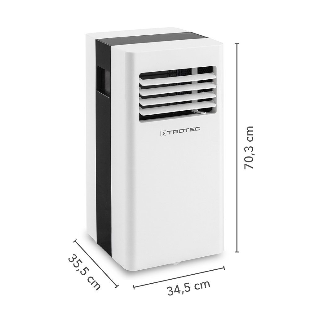 TROTEC 3-in-1-Klimagerät PAC 2600 X, 2,6 kW Kühlleistung  Luftreinigungsfunktion Timer-Funktion