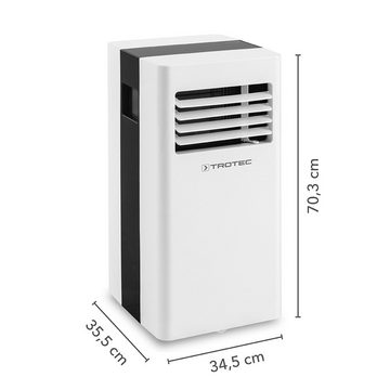 TROTEC 3-in-1-Klimagerät PAC 2600 X, 2,6 kW Kühlleistung Luftreinigungsfunktion Timer-Funktion