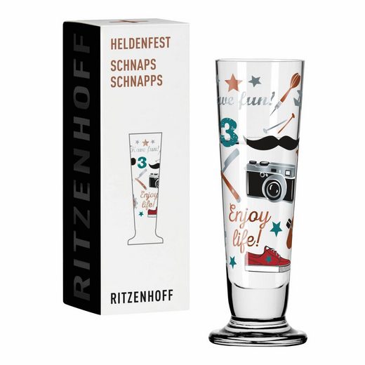 Ritzenhoff Schnapsglas »Heldenfest Schnaps 002«, Kristallglas, Made in Germany