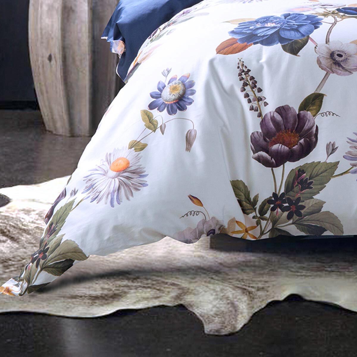 TRAUMSCHLAF Bettwäsche Dublin, Mako Satin, 2 teilig, florales Design mit seidigem Glanz