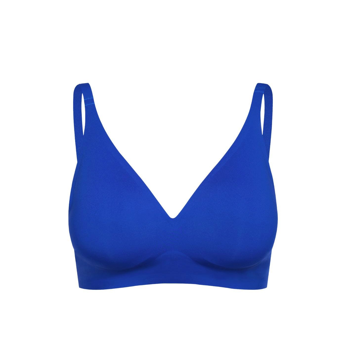 cfab by creamy fabrics Bügelloser BH Comfort Push-Up BH-Web Surf Blue-XL (1-tlg)