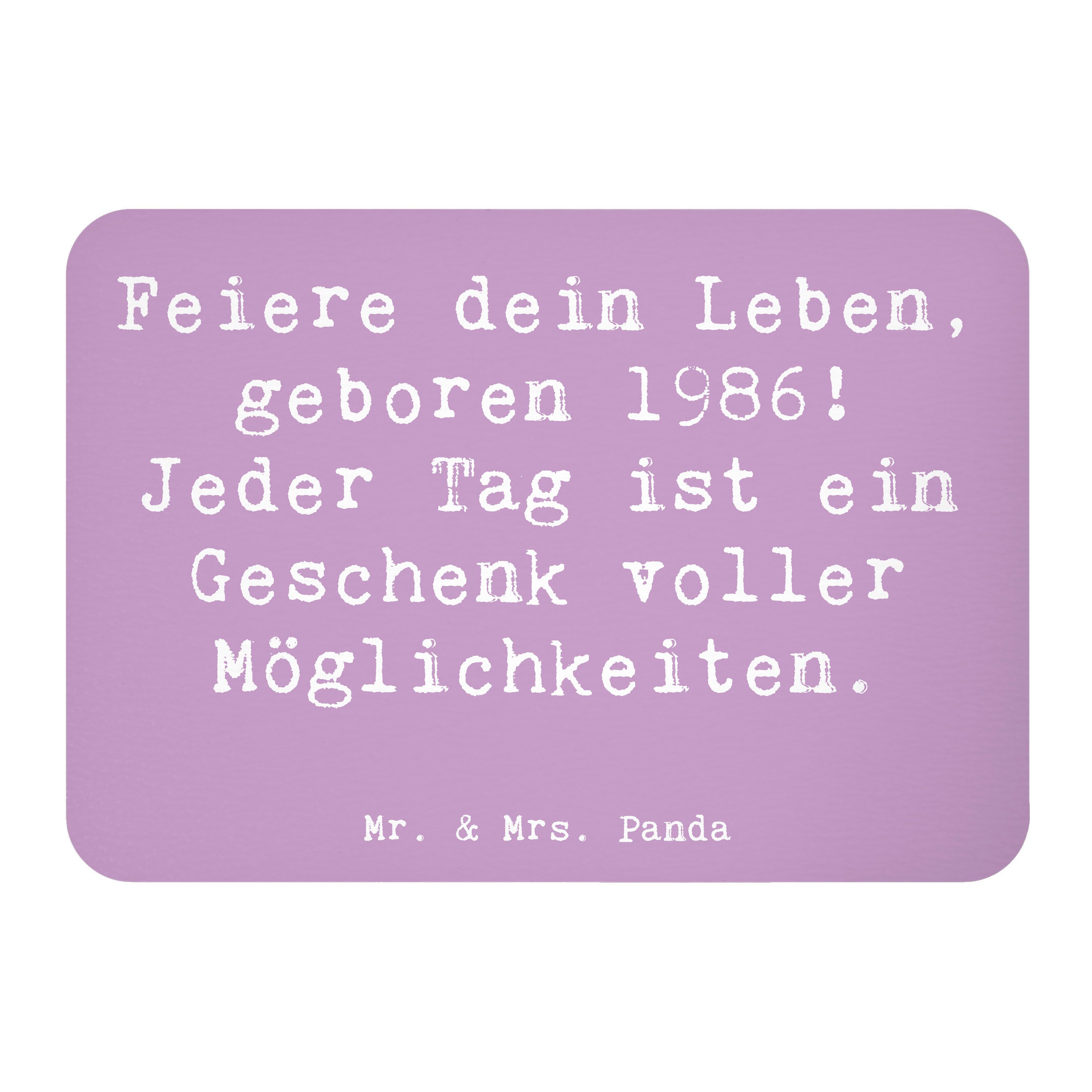Magnet Spruch 1986 Geburtstag - Lavendeltraum - Geschenk, Geburtstagsjahr 19