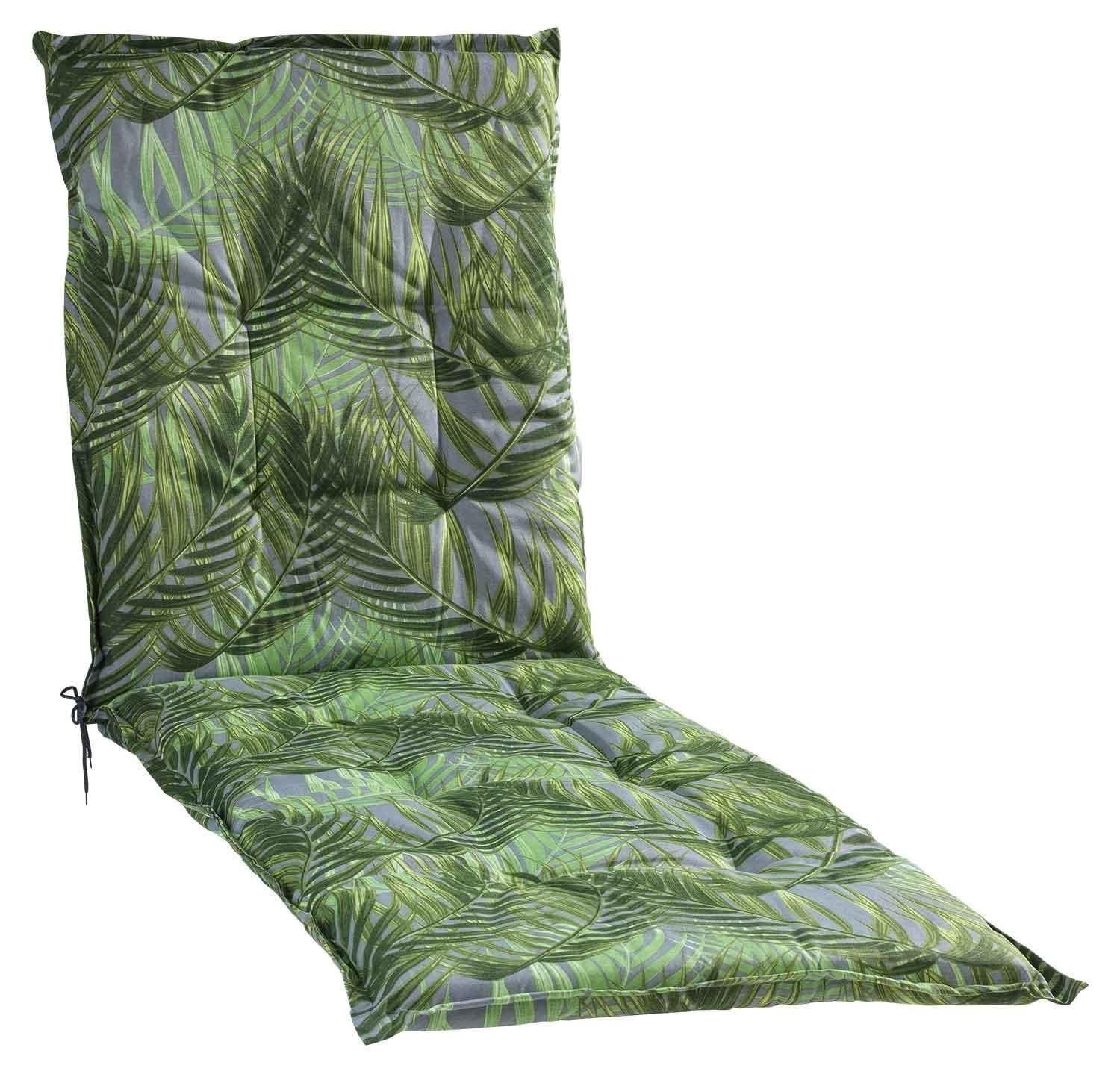 GO-DE Liegenauflage LAKEVIEW, B 60 x L 190 cm, Grün, Grau, Gartenauflage für Gartenliege