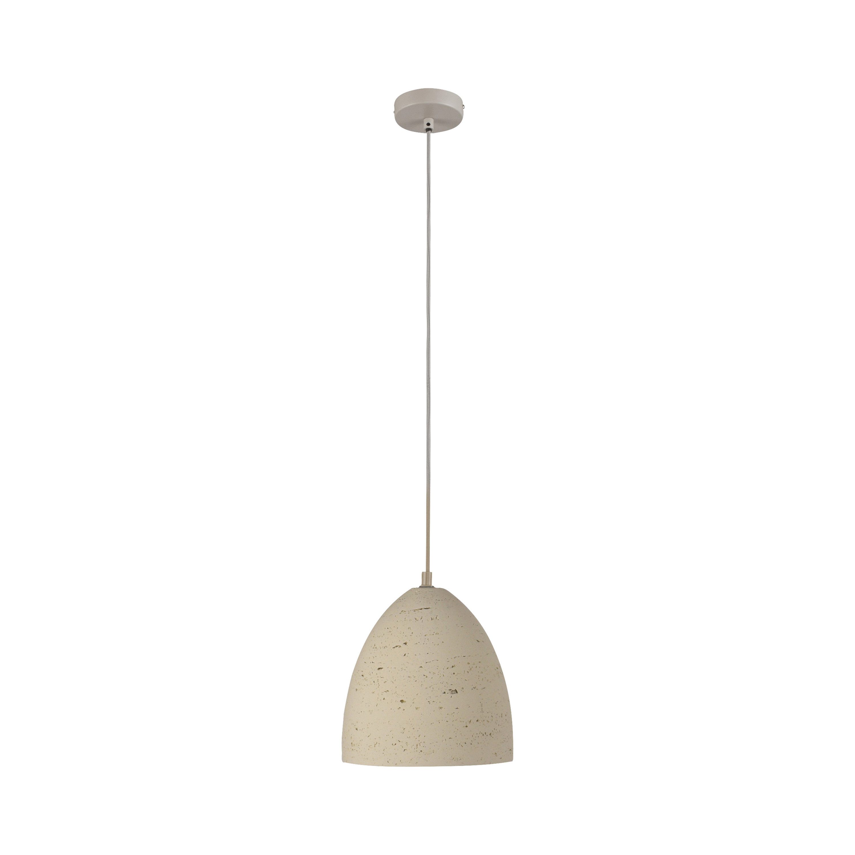 JUST LIGHT LED Pendelleuchte LED Pendellampe TRAVENTA, E27, 1-flammig E27 travertinoptik