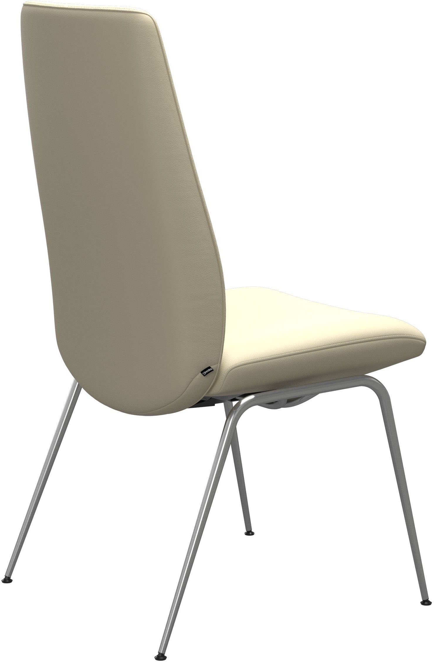 Chrom High Polsterstuhl glänzend L, aus mit Größe Beinen Back, Stressless® Laurel, Stahl in