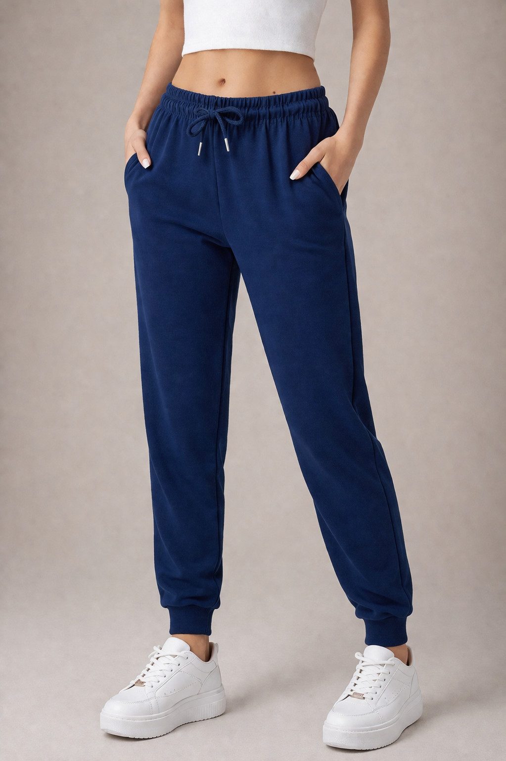 R-CAMP Jogginghose Jogginghose Damen Slim Fit Freizeithose Frauen (Packung, 1-tlg., Jogginghose für Damen) Baumwolle Sweathose