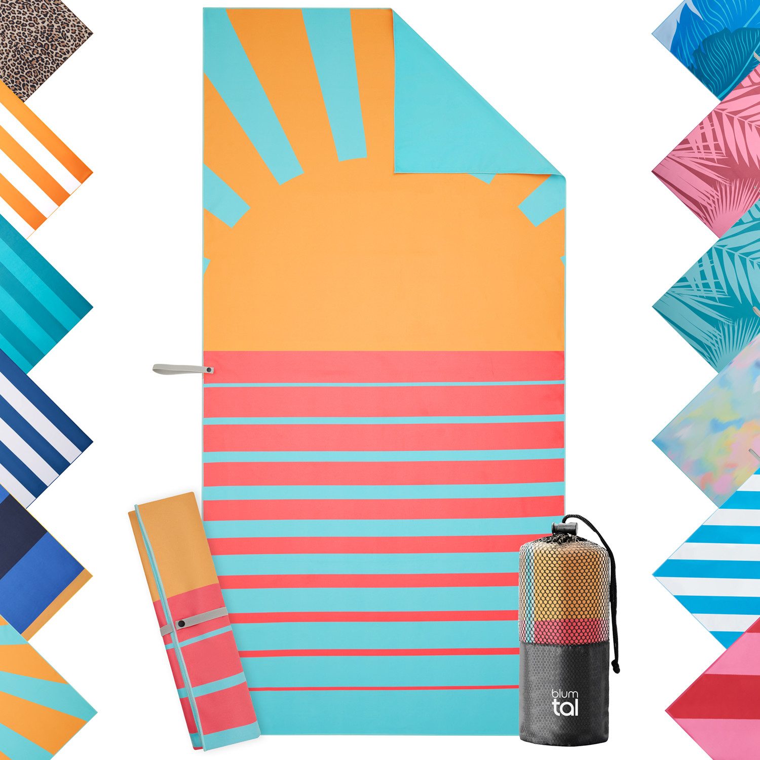 Blumtal Reisehandtuch Strandhandtuch 90x180 cm aus günstig online kaufen