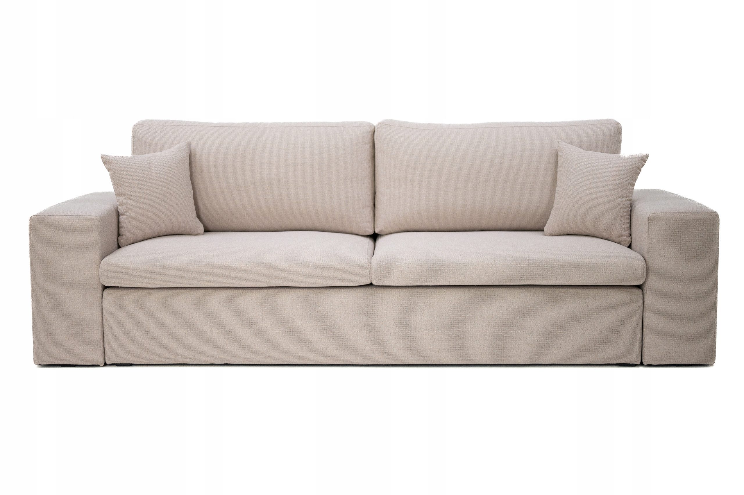 NEXT COLLECTION Sofa PARIS, Schlaffunktion, Bettzeug-Container, Lose Rückenkissen, breite Armlehnen