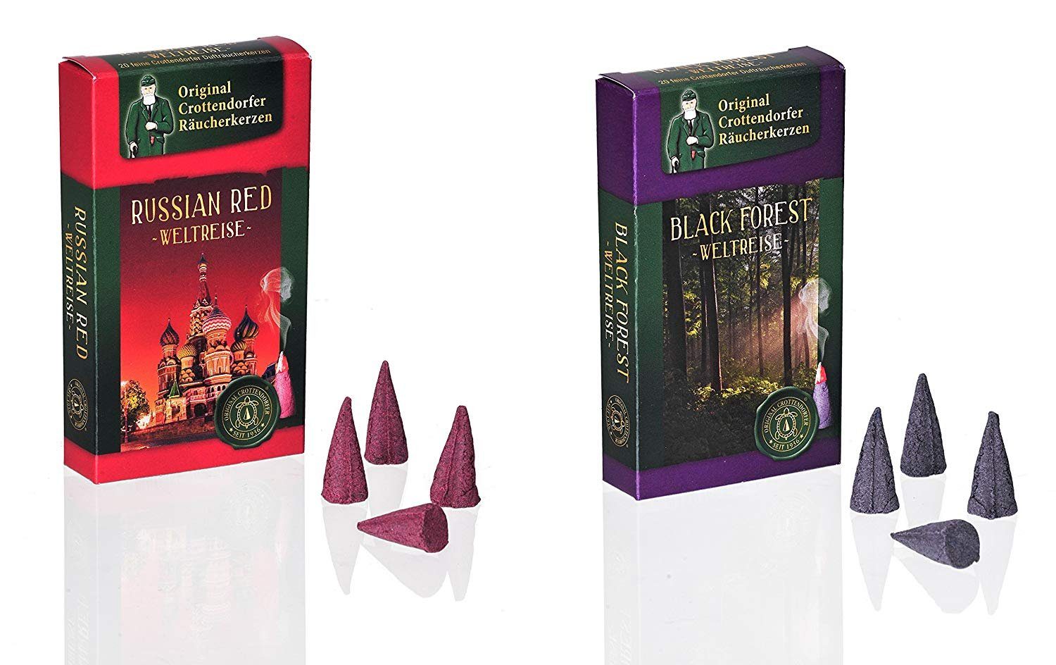 Crottendorfer Duftkerze Weltreise, 6er Set, je 24x Räucherkerzen Made in Ge günstig online kaufen