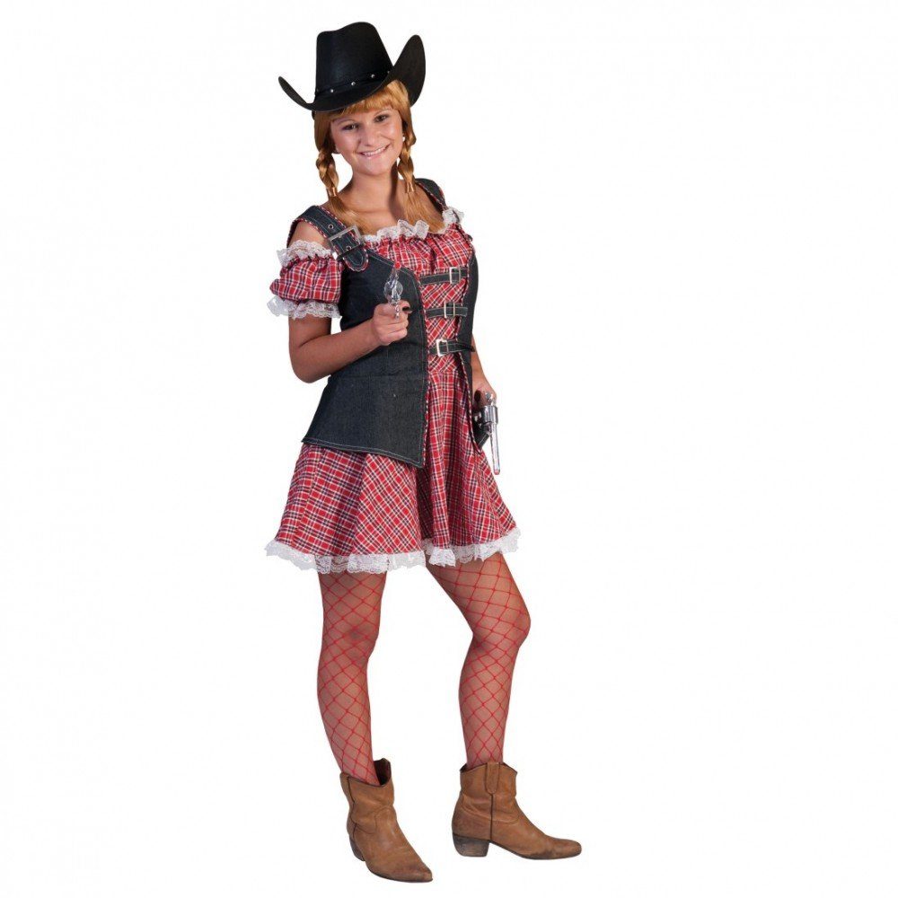 Funny Fashion Cowboy-Kostüm Rosa Cowgirl für Damen