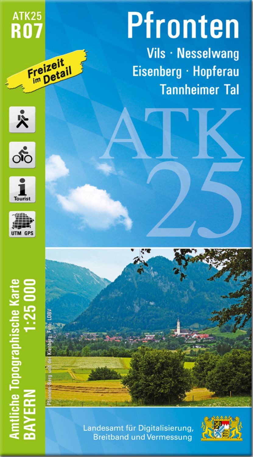 ATK25-R07 Pfronten (Amtliche Topographische Karte 1:25000) / diverse