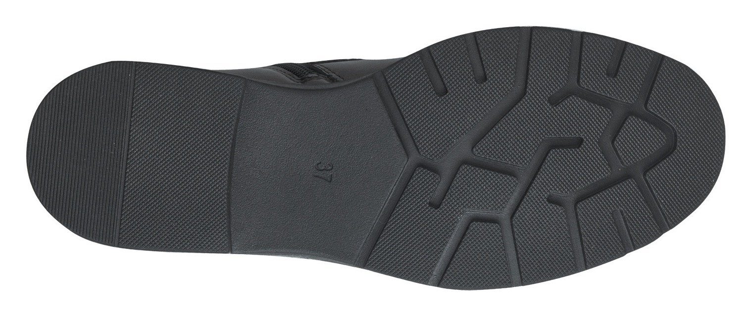 MARCO TOZZI by GMK VERICO Schnürboots, Blockabsatz, Schnürstiefelette, Chunky Boots mit Gummizug-Schnürung