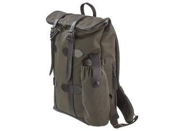 Ruitertassen Tagesrucksack Overland, Rolltop Rucksack, Canvas, Leder olivgrün, wasserdichte Reißverschlüsse