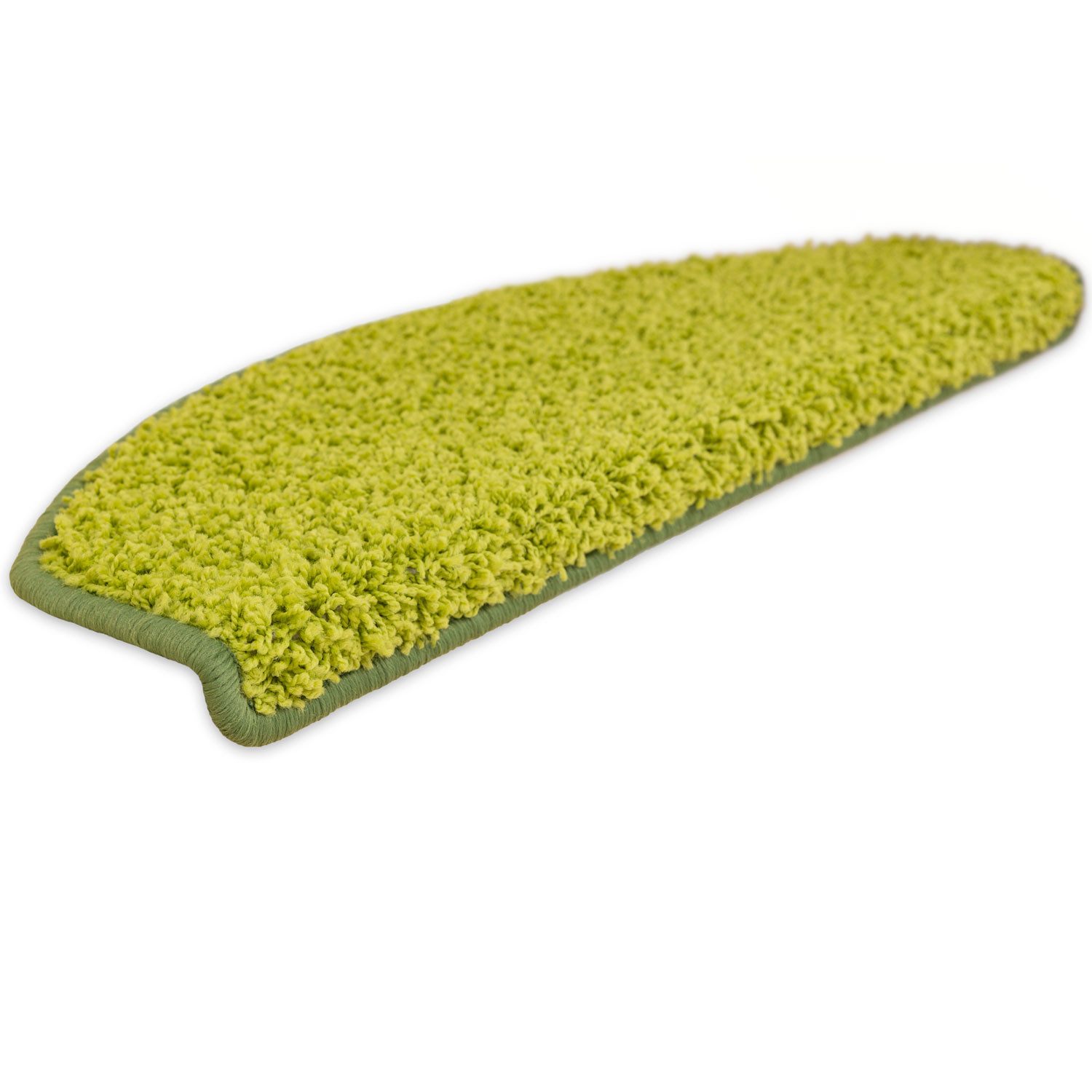 Metzker® Stufenmatte Stufenmatten Shaggy Venus Halbrund Einzeln und SparSet's, Halbrund, Höhe: 22 mm, 1 Stück - Hellgrün
