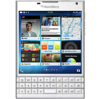 Blackberry PASSPORT 32 GB / 3 GB - Smartphone - weiß Smartphone (4,5 Zoll, 32 GB Speicherplatz)