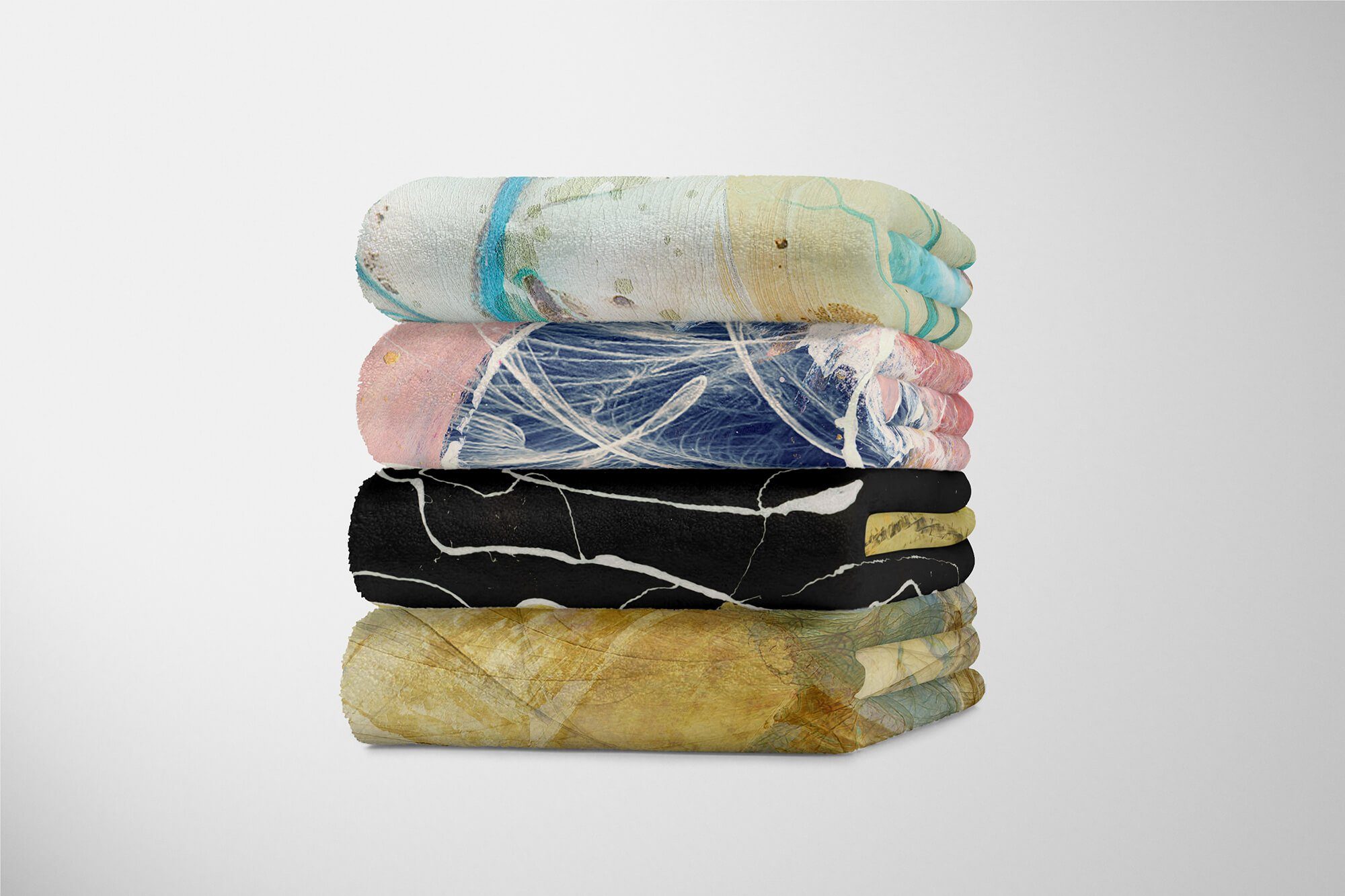 Handtücher Saunatuch Motiv, abstrakten Enigma Sinus mit Strandhandtuch Handtuch Handtuch Art (1-St), Kuscheldecke Baumwolle-Polyester-Mix