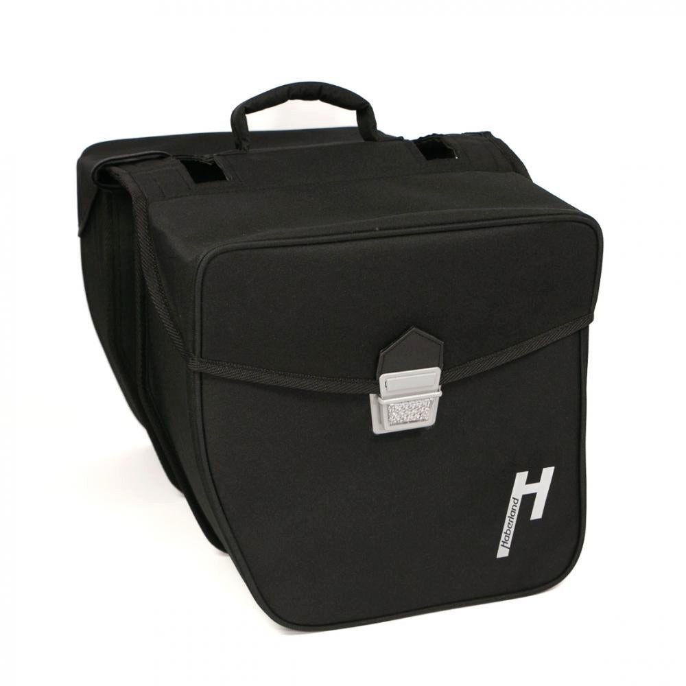 Haberland Fahrradtasche Haberland Doppeltasche 31l Pur schwarz - robuste Gepäckträgertasche mi