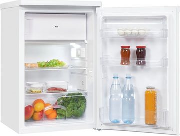 exquisit Kühlschrank KS16-4-E-040E weiss, 85,5 cm hoch, 55 cm breit, 109 L Volumen, 4 Sterne Gefrieren