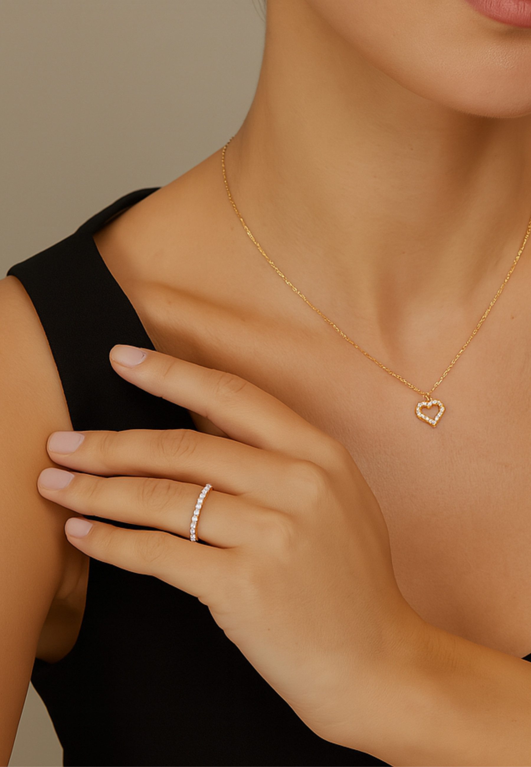 S&T Design Fingerring Damenring 925 Silber mit Moissanite (Sterling Silber günstig online kaufen