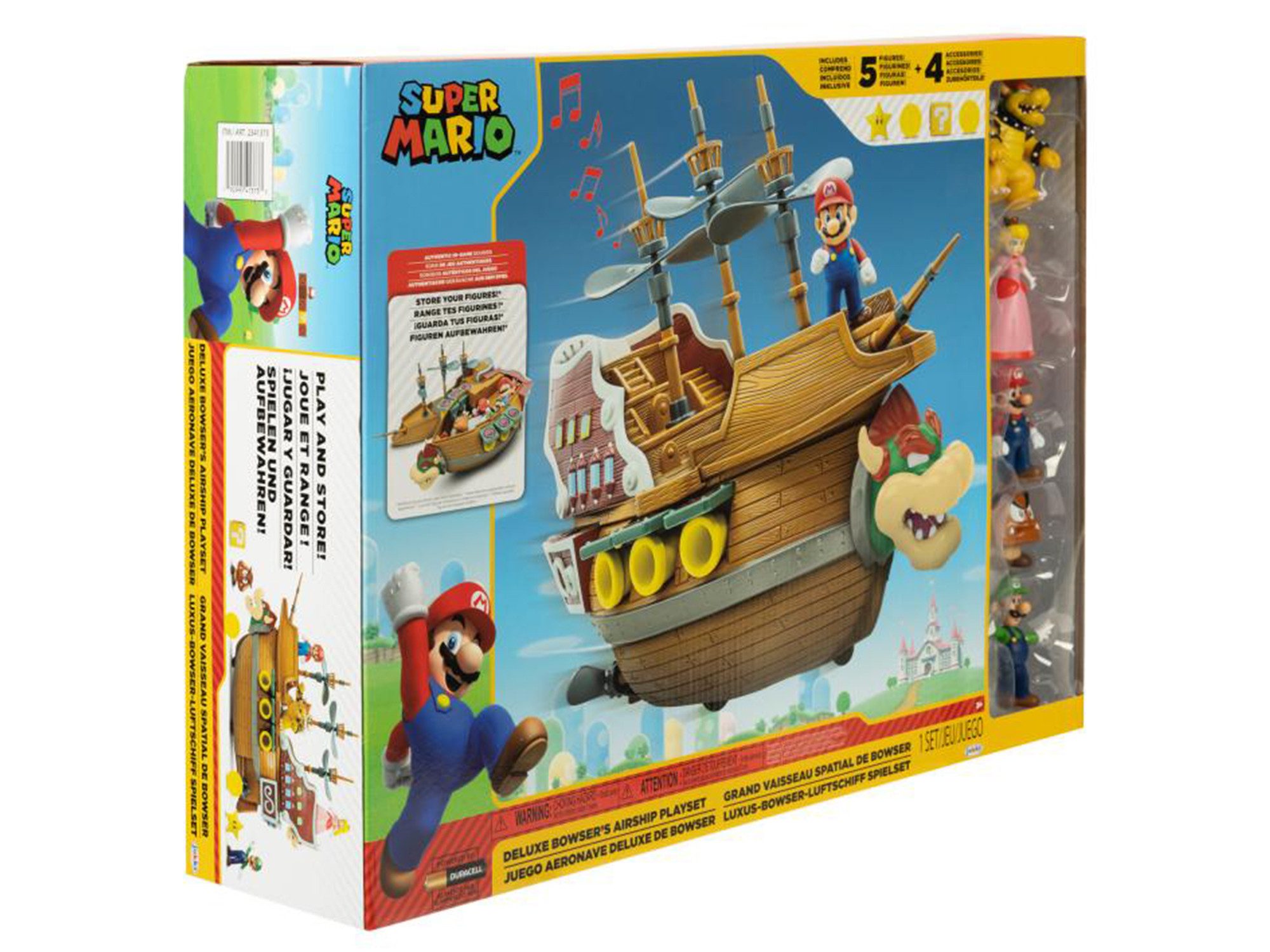 Nintendo Spielzeug-Schiff Nintendo Super Mario Deluxe Spielset - Bowser´Sch günstig online kaufen