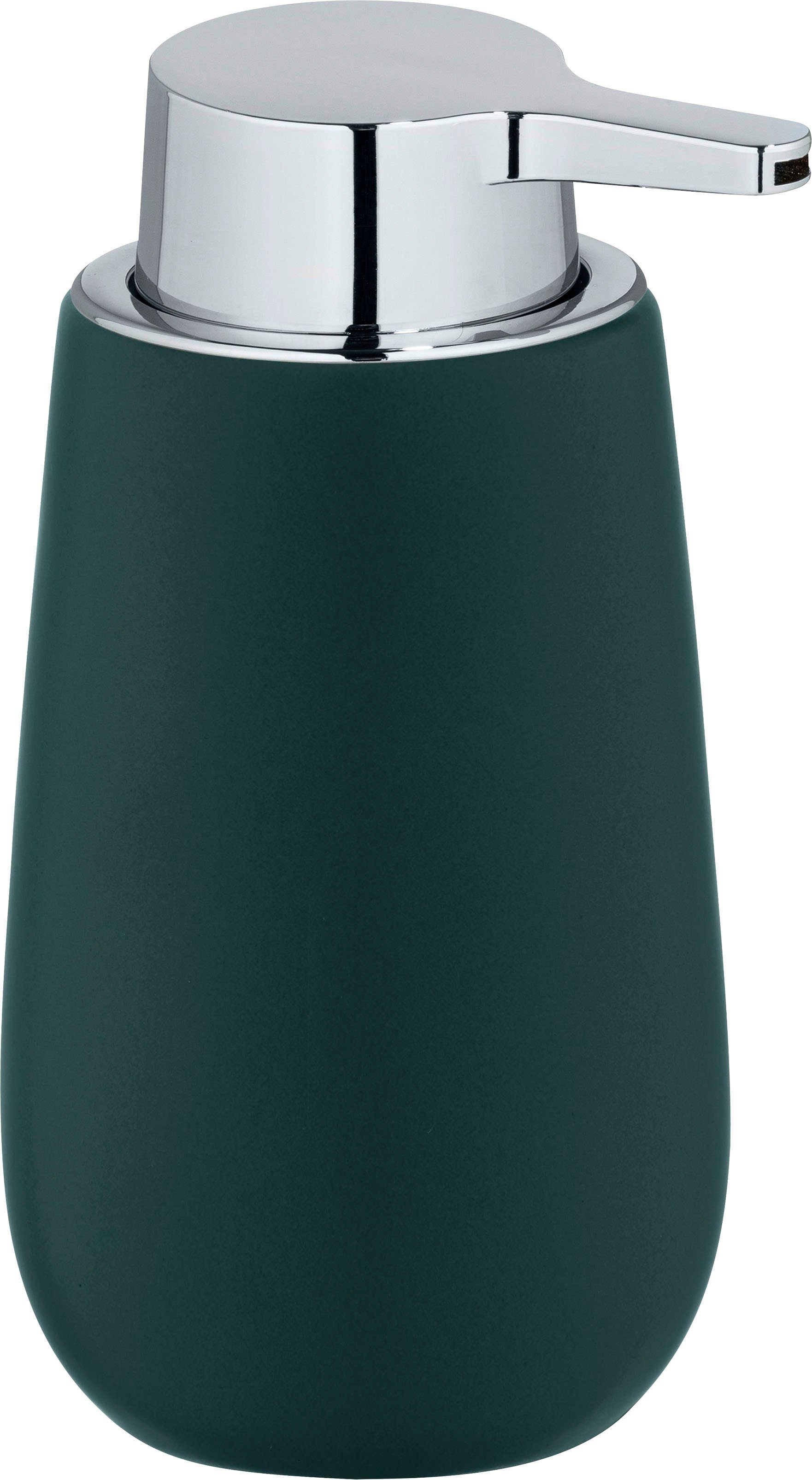 WENKO Seifenspender Badi, (1-tlg), Dunkelgrün, Keramik, 320 ml günstig online kaufen