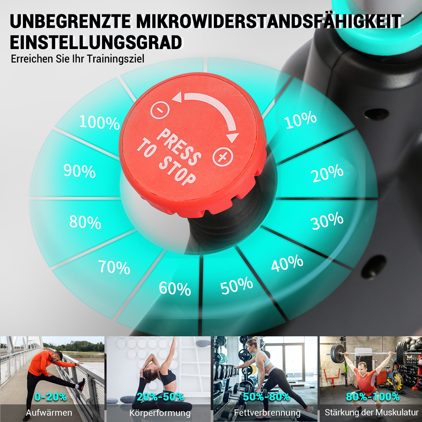 Wenoker Heimtrainer Fahrrad mit App,Magnetwiderstand Stationäres Fahrrad für Zuhause, mit Flüsterleise,Schweres Schwungrad und LCD-Monitor Bis 160KG