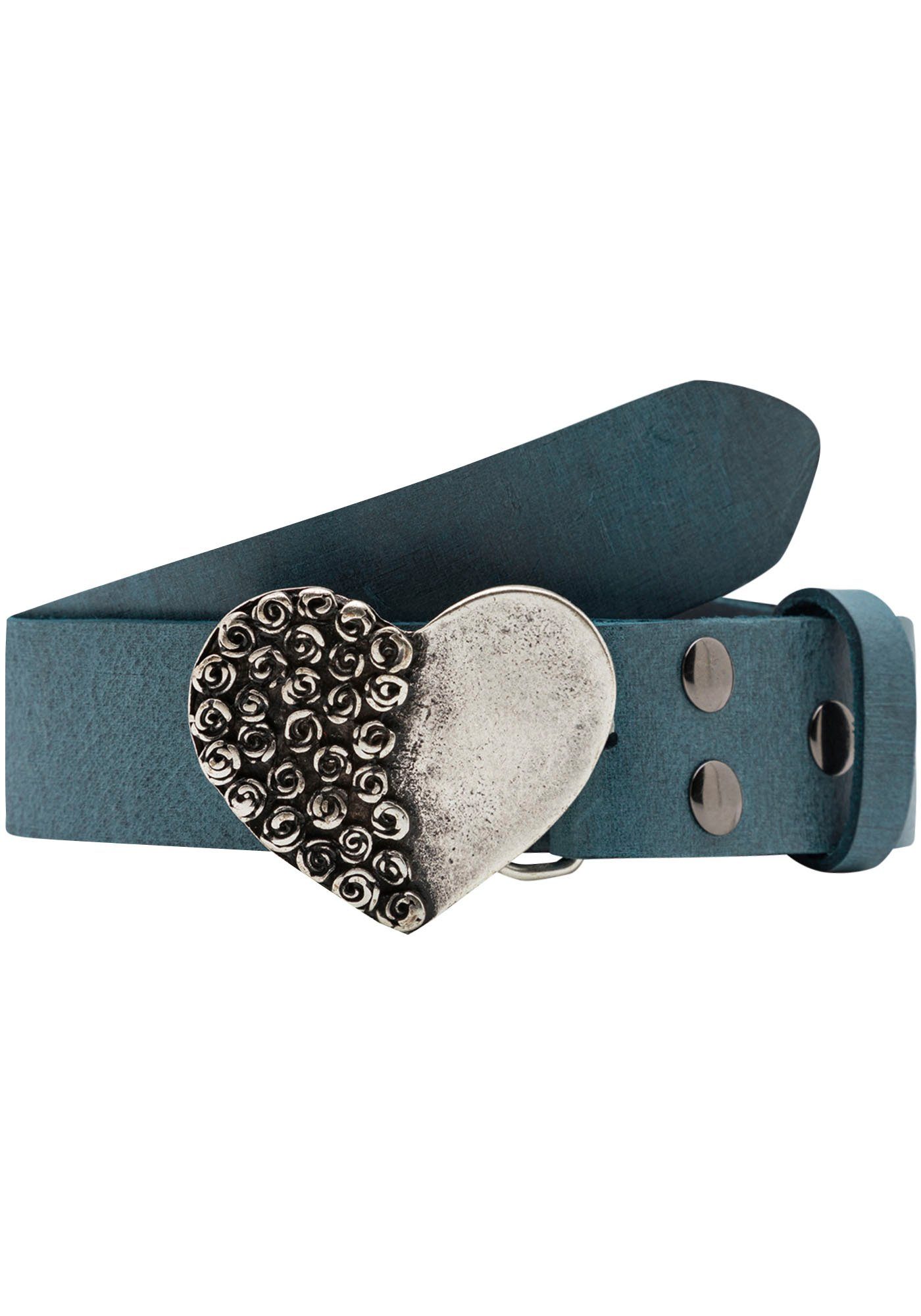 Rettungsring Gürtel Ledergürtel mit austauschbarer Schließe »Rosenherz Halb günstig online kaufen