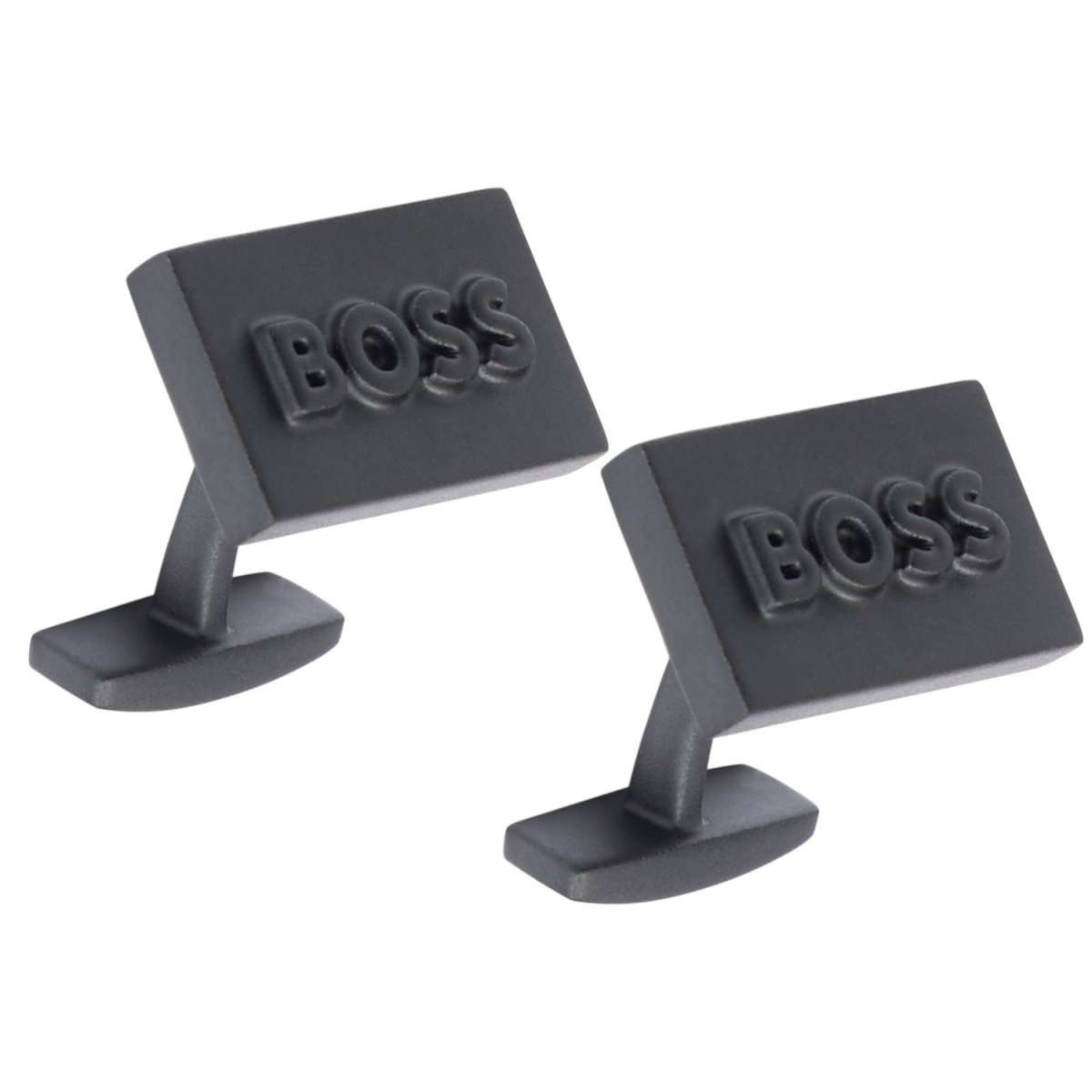 BOSS Manschettenknöpfe 50501879-001, Schwarz Rechteckig B-Blackboss