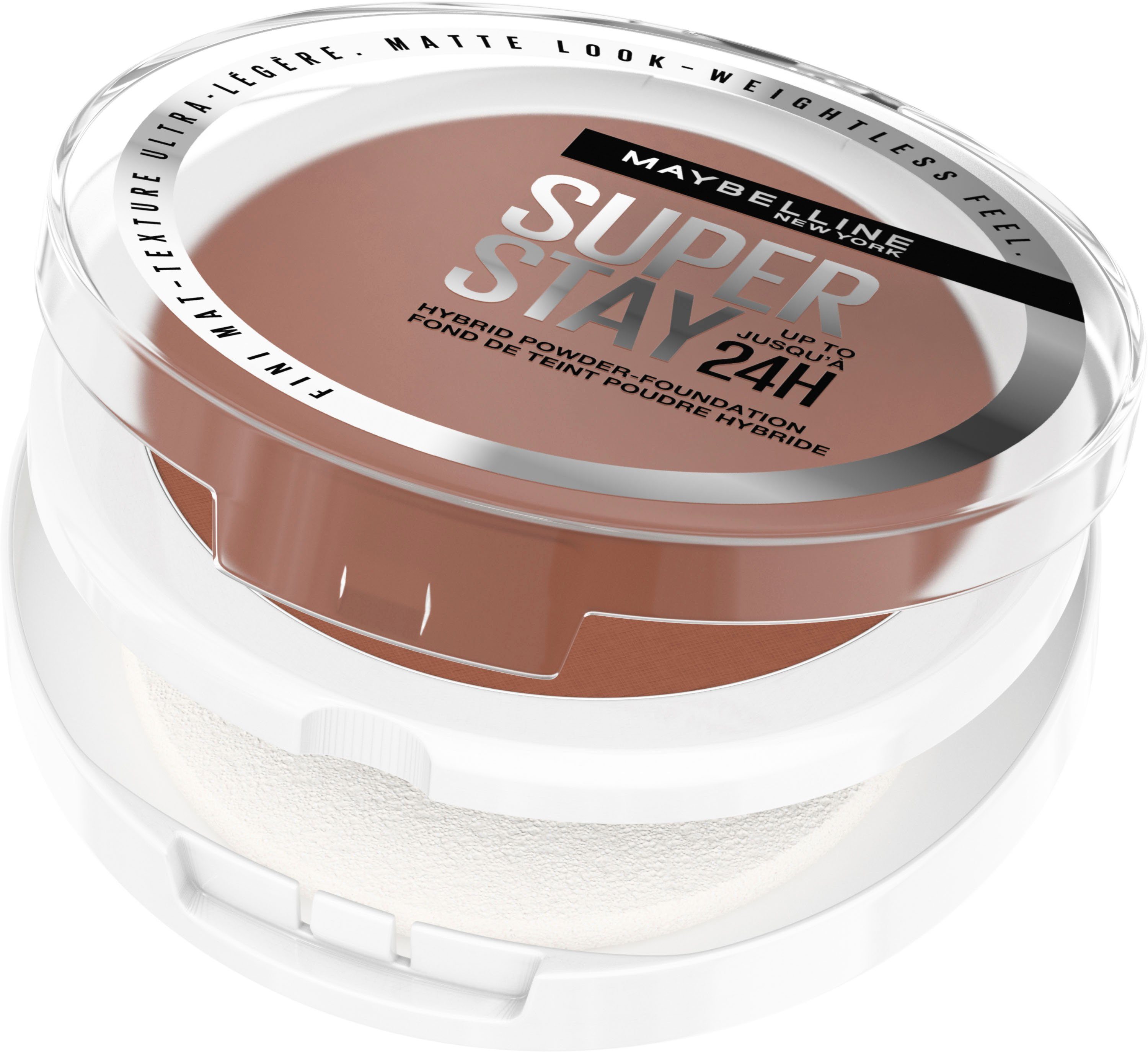 MAYBELLINE NEW YORK Foundation SUPER STAY HYBRID POWDER-FOUNDATION, mattes Finish mit Airbrush Effekt, dank leichter Pigmente