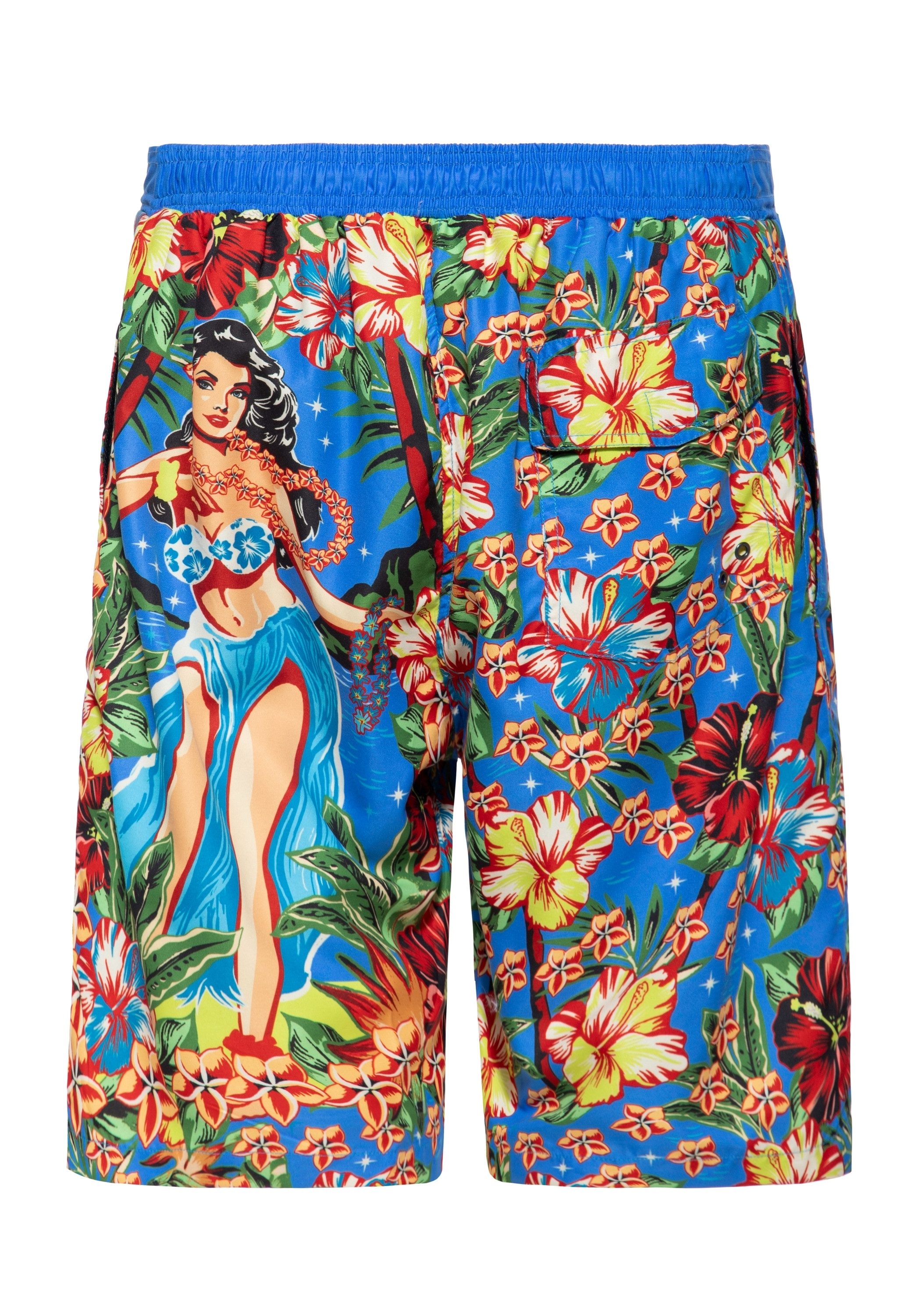 KingKerosin Badeshorts Hula Girl Im hawaiianischen günstig online kaufen