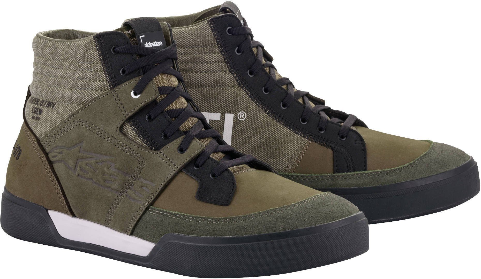 Skateschuh Olive Alpinestars Motorradschuhe Akio AS-DSL