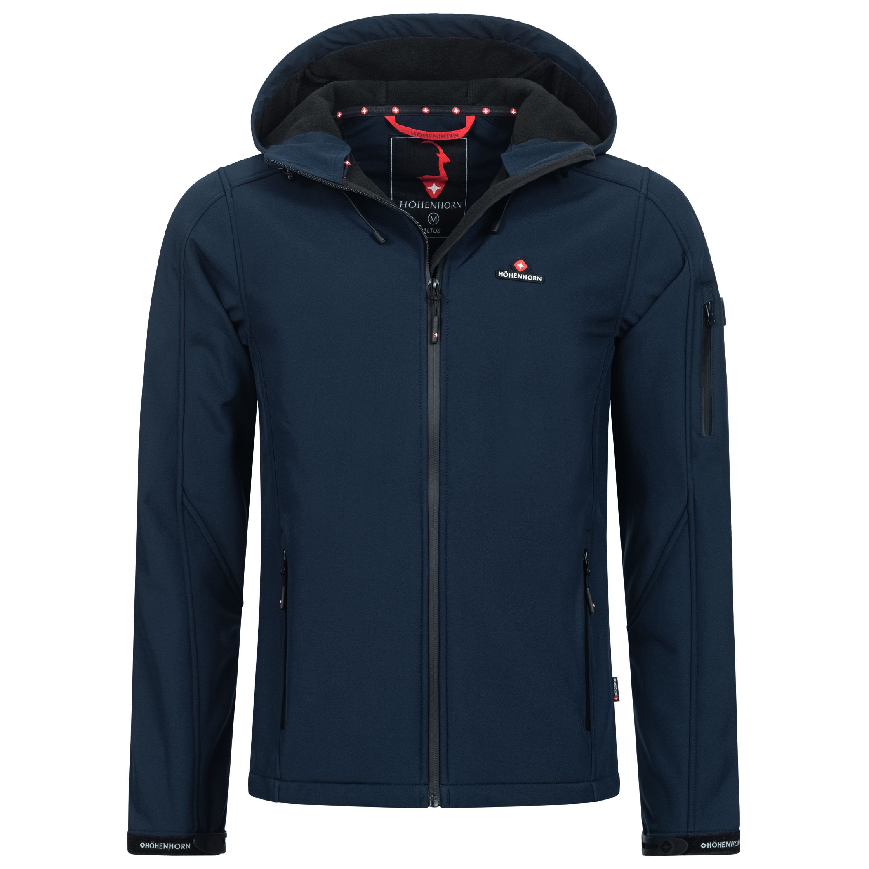 Höhenhorn Softshelljacke Altus Herren Softshell Jacke Outdoor Funktionsjacke Übergangsjacke Night-Blue