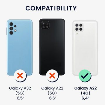 kwmobile Handyhülle Hülle für Samsung Galaxy A22 4G, Hülle Silikon - Soft Handyhülle - Handy Case Cover