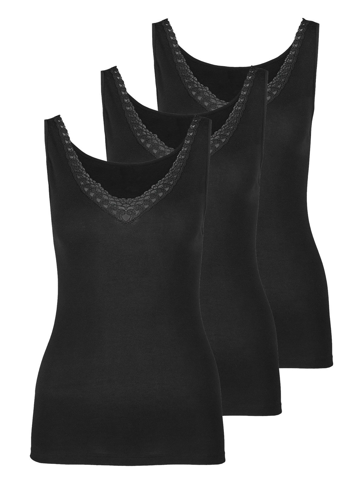 Achselhemd 3er Pack Damen Achselhemd Daily