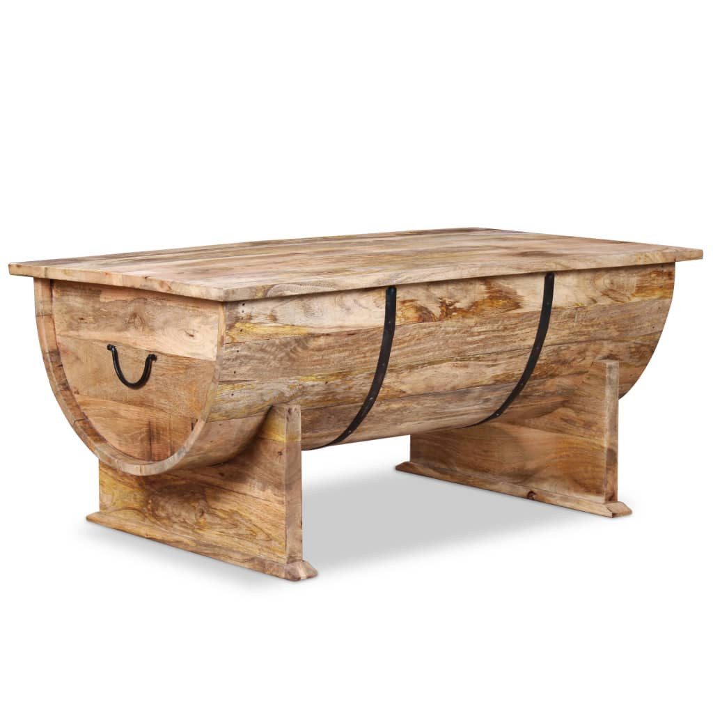 vidaXL Ablagetisch, Couchtisch Mangoholz Massiv 88 x 50 x 40 cm