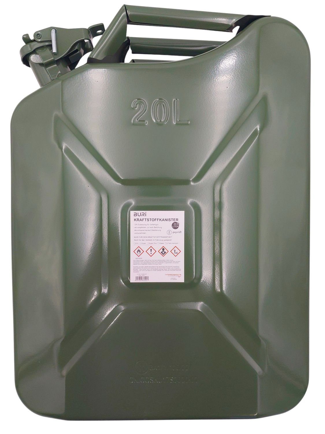 20 Liter Reserve Kanister Benzinkanister Kraftstoff-Kanister