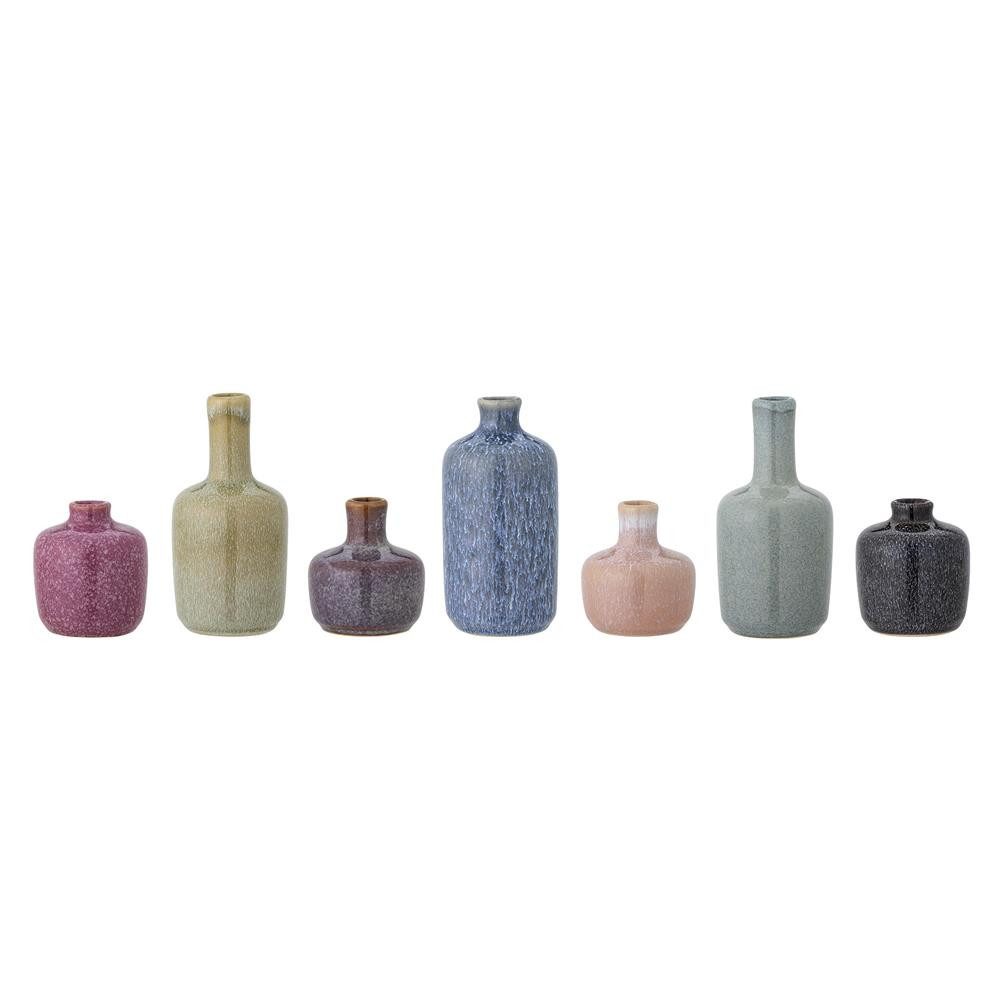 Bloomingville Tischvase Maien Vase 7er Set Steingut, Dekovasen verschiedene Farben