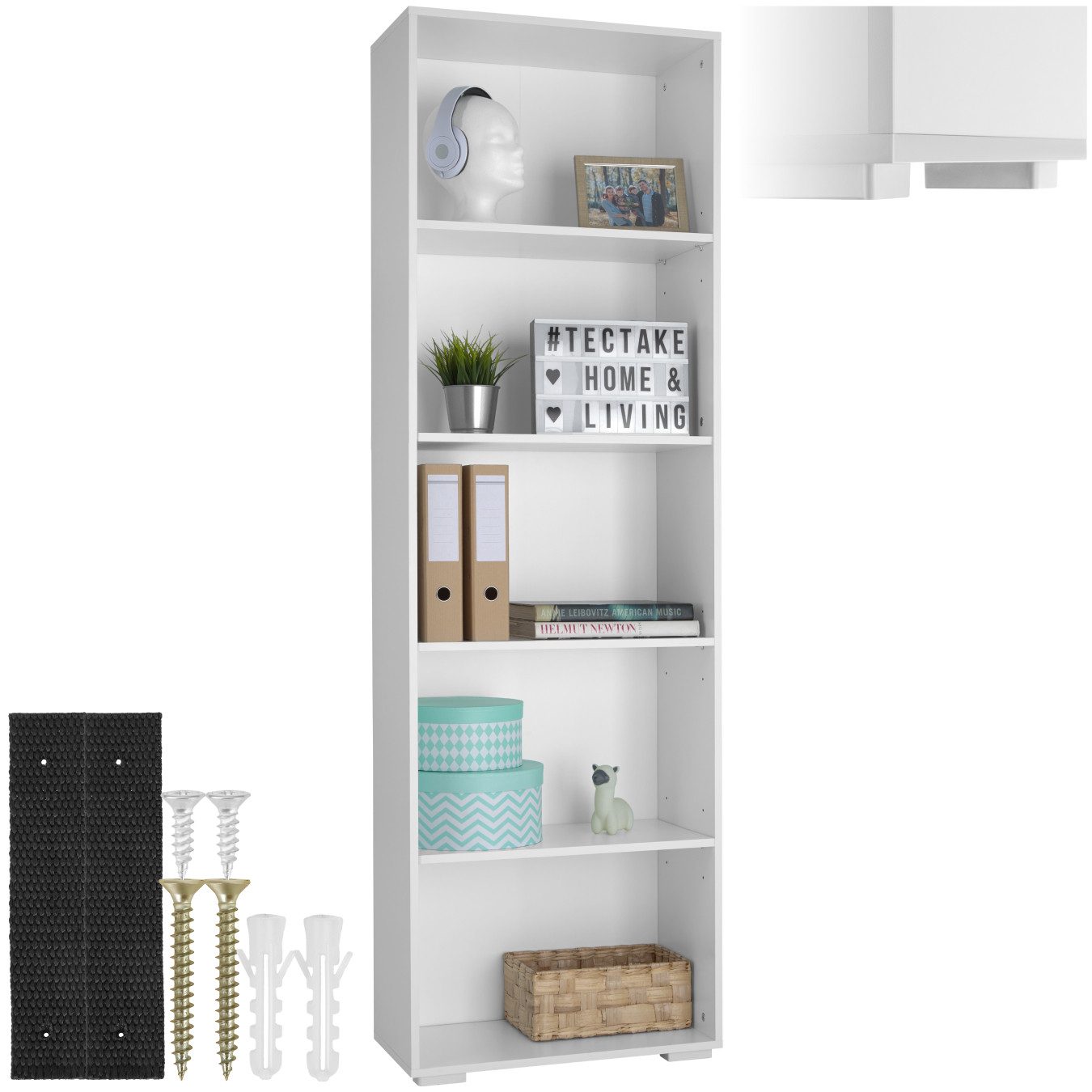tectake Bücherregal Bücherständer Lexi 5 Fächer günstig online kaufen
