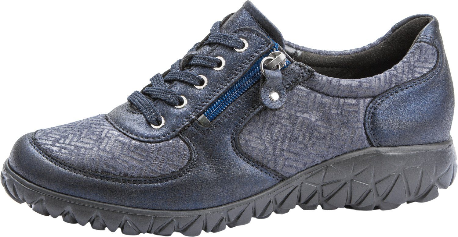 Waldläufer Damen Ortho-Tritt Schnürschuh H89001-228-194 navy blau Schnürschuh