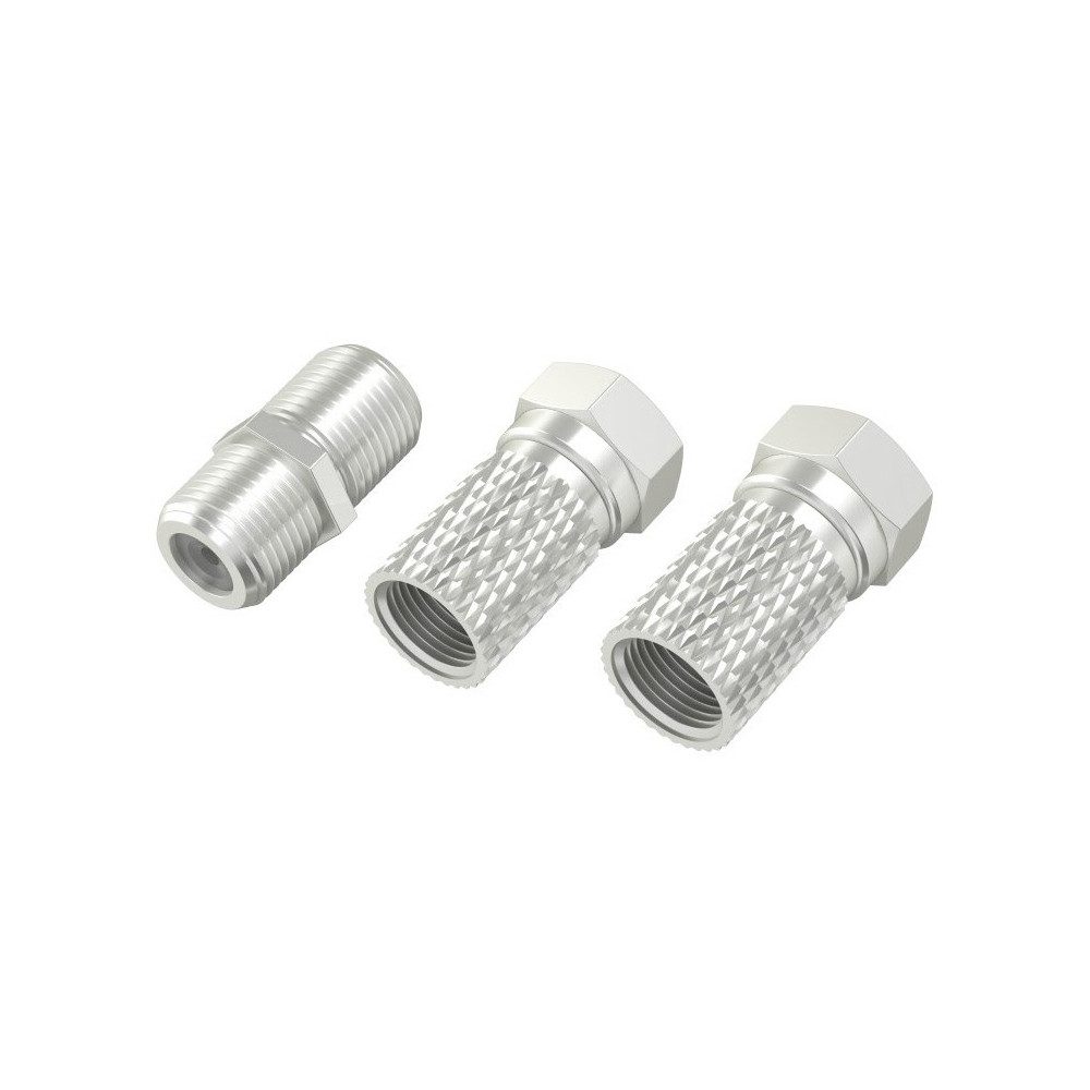 Hama SAT-Adapter 2x F-Stecker zu F-Kupplung Adapter Audio- & Video-Adapter