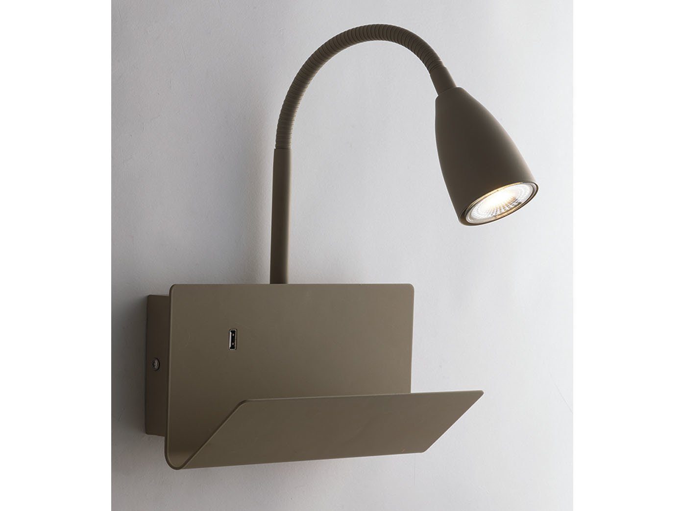 ECO-LIGHT LED Wandleuchte, USB-Ladefunktion, LED wechselbar, günstig online kaufen