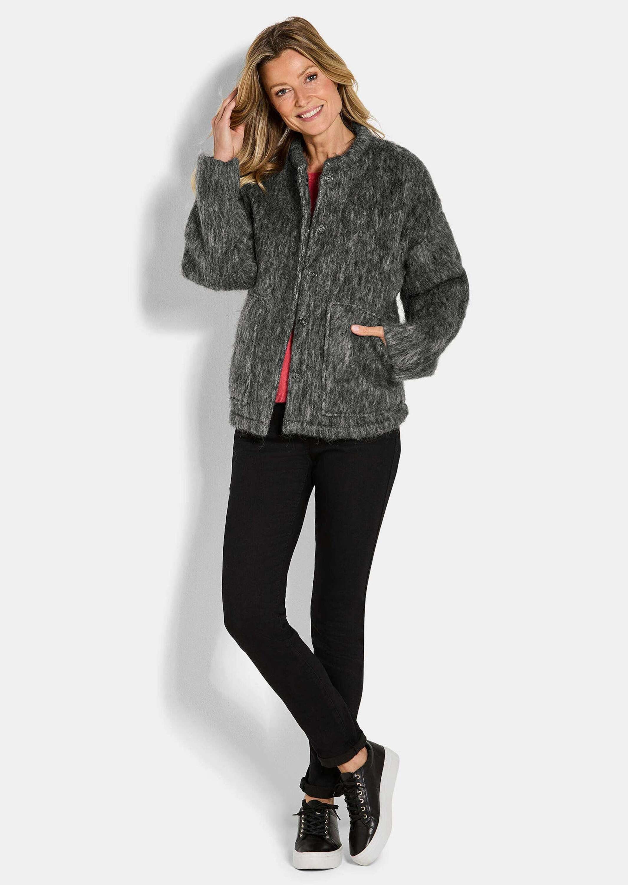 GOLDNER Outdoorjacke Warme Wolljacke in melierter günstig online kaufen