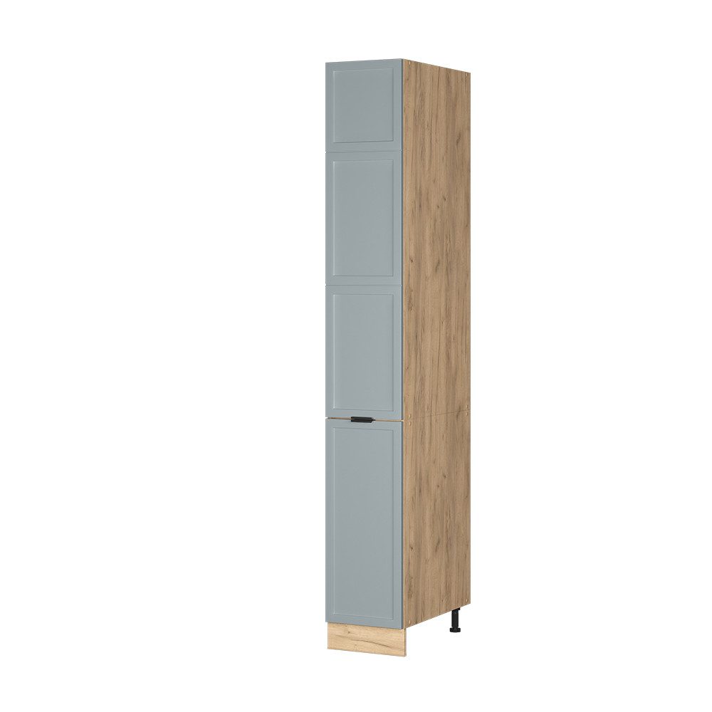 Vicco Hochschrank Fame-Line, Hellblau-grau/Goldkraft Eiche, 30 günstig online kaufen